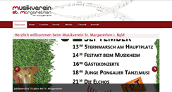 Desktop Screenshot of musikverein-st-margarethen.at