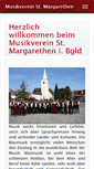 Mobile Screenshot of musikverein-st-margarethen.at